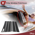 Door Pillar Window Trim for Ford Explorer (2002–2010) Carbon Fiber Black