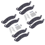 Set of 8 Brake Pads for Dexter Caliper 2 Wheels (10K–12K) Semi-Metallic Black