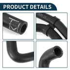Radiator Hose Coolant Pipe for Volkswagen CC 2.0L (2009–2017) Rubber Black