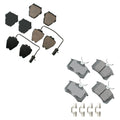 Set of 4 Akebono EURO Ceramic Disc Brake Pads for Audi A4 A6 Quattro Passat S4 (2000–2006)