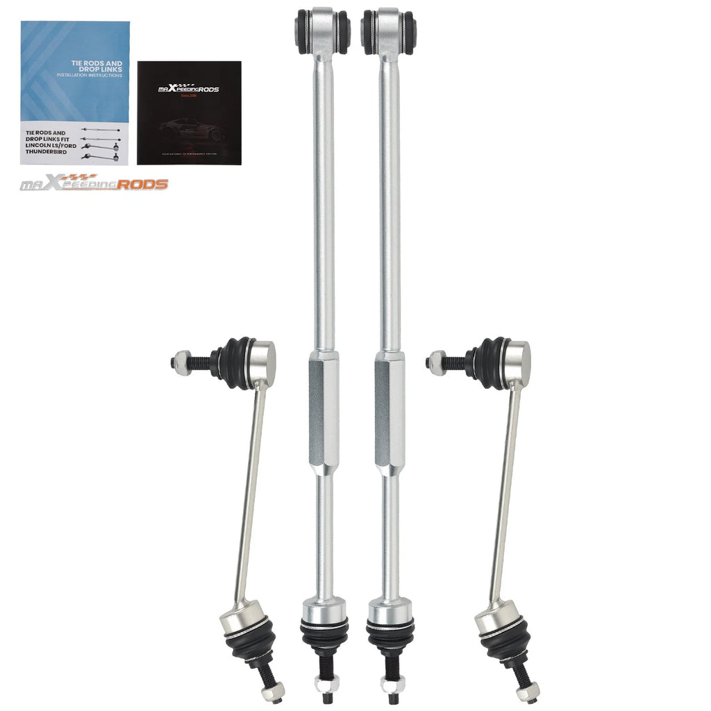 4x Rear Sway Bar End Links Torque Tie Rods Left & Right for Lincoln LS 00-06