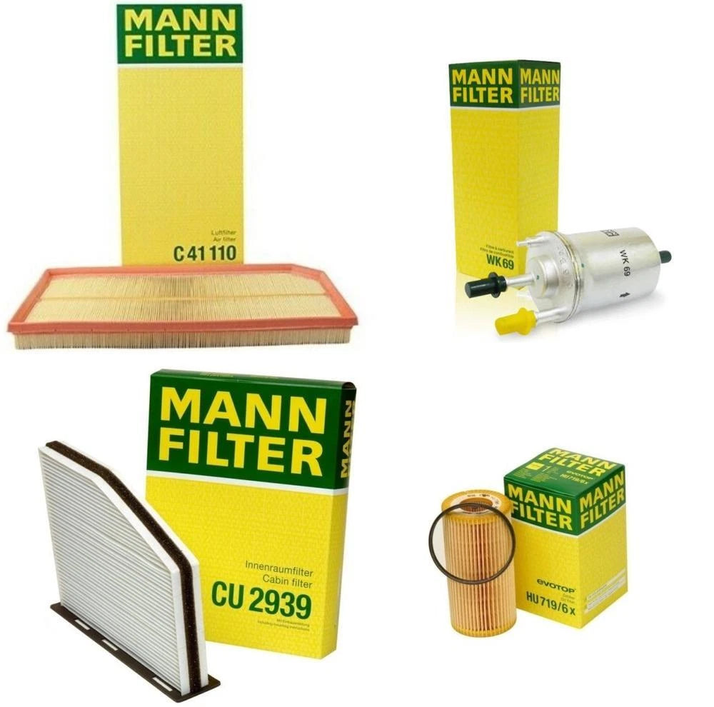 Mann Oil Air Paper Cabin Fuel Filter Service Kit for Audi A3 TT VW Eos GTI (2006–2013)