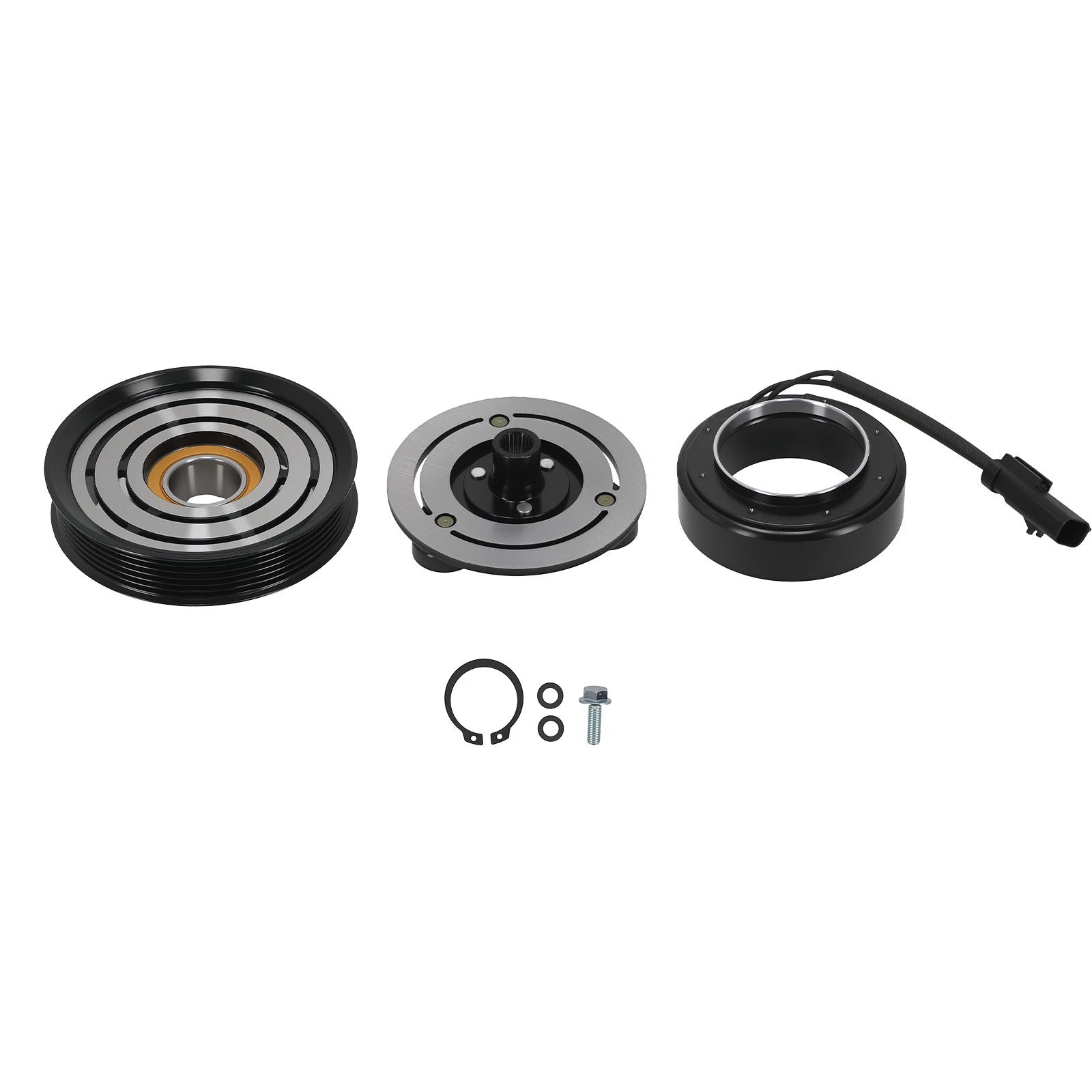 A/C Compressor Clutch Kit for Jeep Liberty 3.7L (2006–2008) 12V 6 Pulley