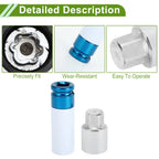 Set of 4 Wheel Lock Lug Nut Anti-theft Key for Toyota (H)