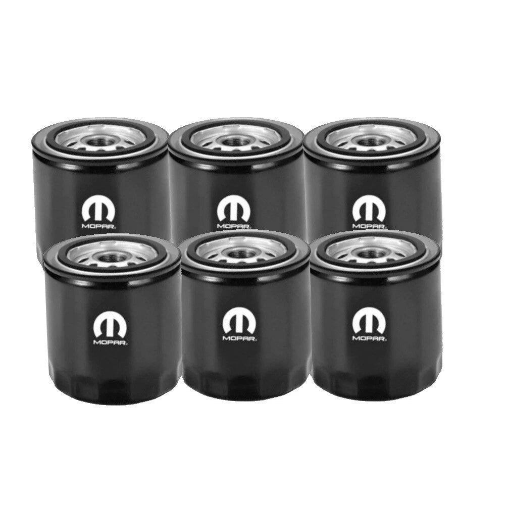 Set of 6 Engine Oil Filters for Chrysler Dodge Jeep (OEM)