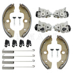 Front Brake Wheel Cylinders w/Shoes for Honda FourTrax TRX350 TRX350D (1986–1989)