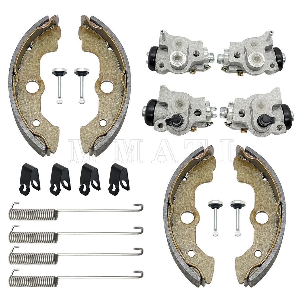 Front Brake Wheel Cylinders w/Shoes for Honda FourTrax TRX350 TRX350D (1986–1989)