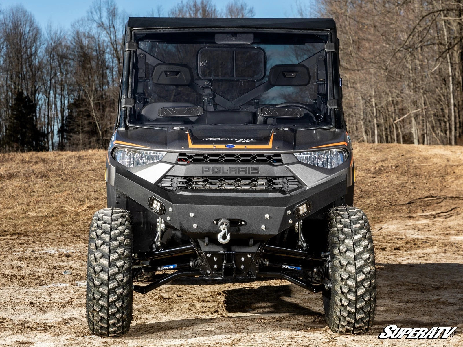 Scratch Resistant Vented Dark Tinted Windshield for Bobcat UV34 (2018–2023)