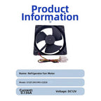Evaporator Fan Motor U12E12MS1M3-52Z20 DC12V for Refrigeration Systems