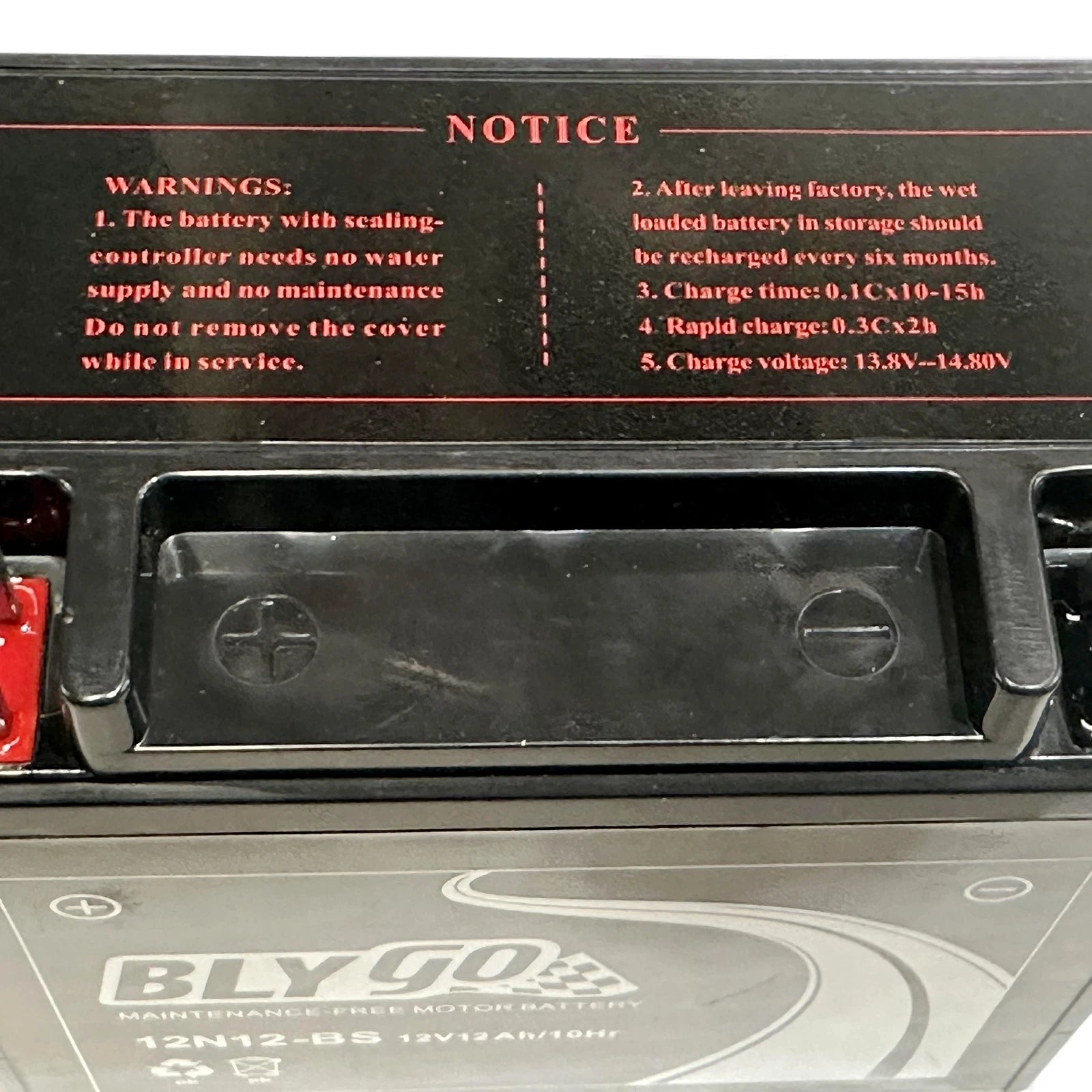 12V 12AH Battery for Dirt Quad Trail Bike ATV UTV Buggy Scooter (12N12-BS, YTX12-BS)