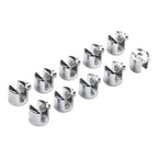 10pcs Glass Shelf Support Clamp Brackets for Chrome Shelves (6-8mm)