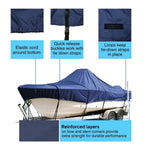 Fishing Boat Cover for Carolina Skiff 19 SWS (2010–2023) Waterproof