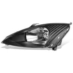 Headlight Lamp Assembly for Ford Focus (2003–2004) Driver Side Black Housing