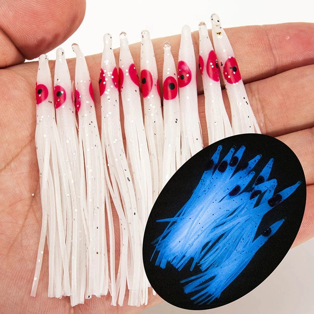 Set of 10 PVC Needle Shape Fishing Lures for