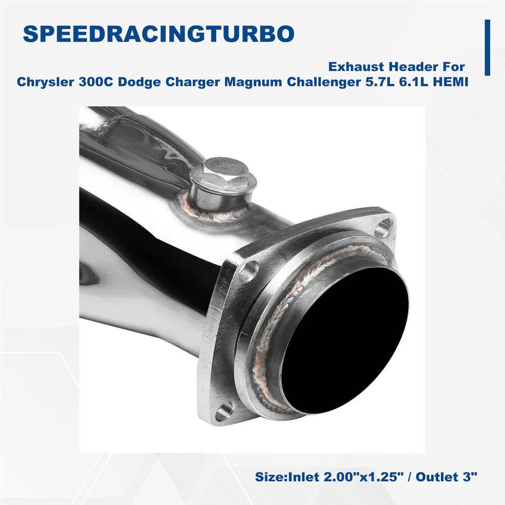 Exhaust Header for Chrysler 300C Dodge Charger Magnum Challenger 5.7L 6.1L HEMI