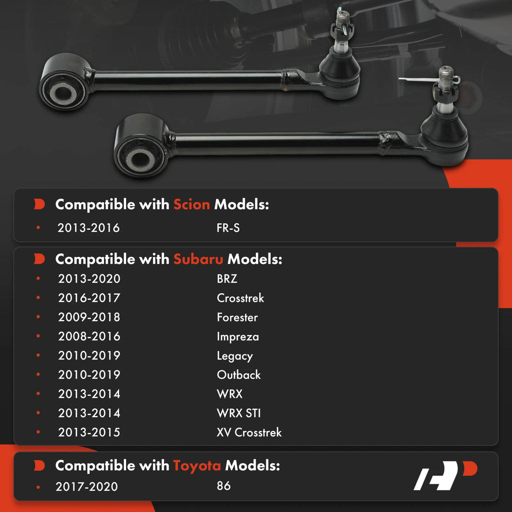 2X Rear Lower Forward Control Arm with Ball Joint for Subaru Outback