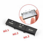 3 x Button Caps for BMW E90 E92 E93 M3 (2005-2012)