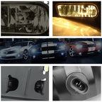 Set of 2 OE Style Smoke Lens Front Bumper Fog Lights for Cadillac Escalade (2002–2006)