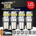 Set of 4 LED Reverse Backup Light Bulbs for AUXITO 1156 BA15S