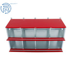 8 Compartment Metal Nesting Boxes for Hens (Wall Mount)