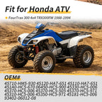 Front Brake Drum Wheel Cylinder Shoes Kit for Honda TRX300FW (1998–2000)