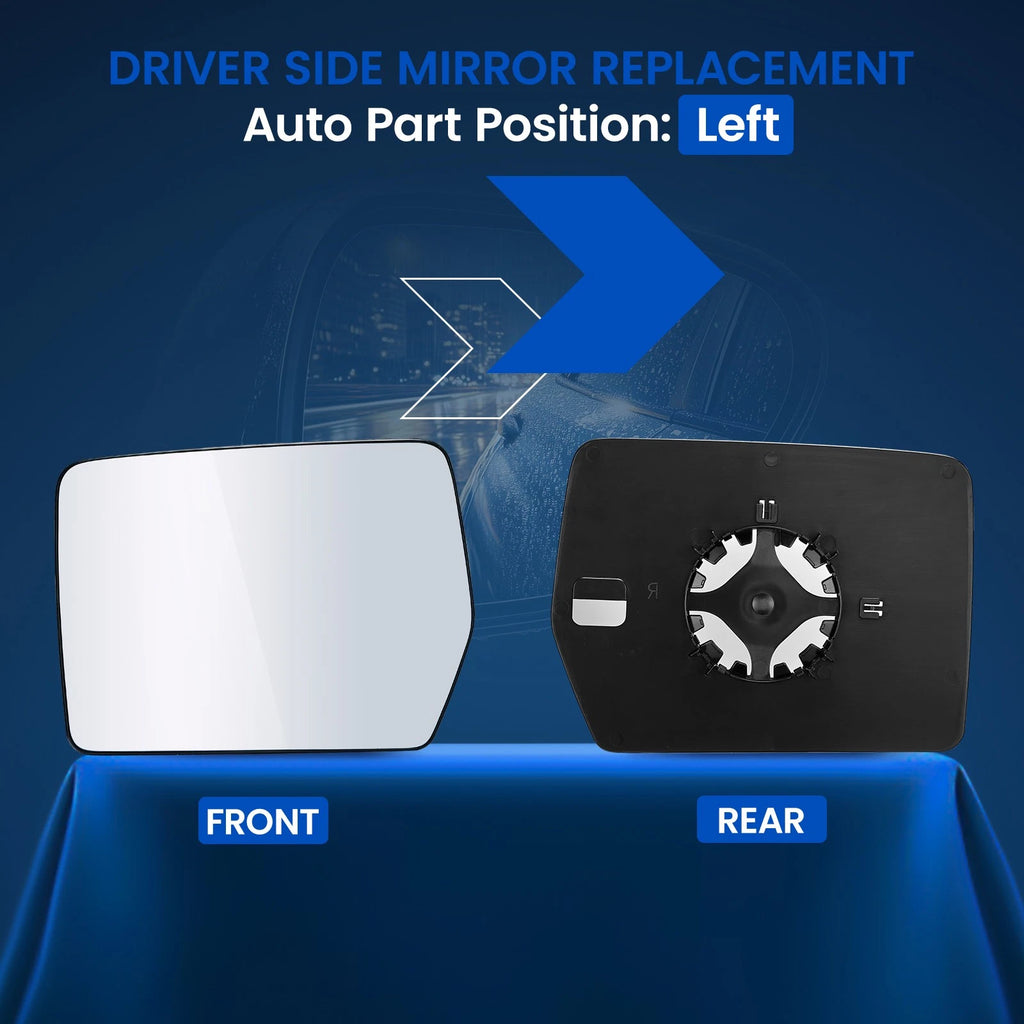 Driver Side Mirror Glass for Ford F-150 (2004-2010) LH
