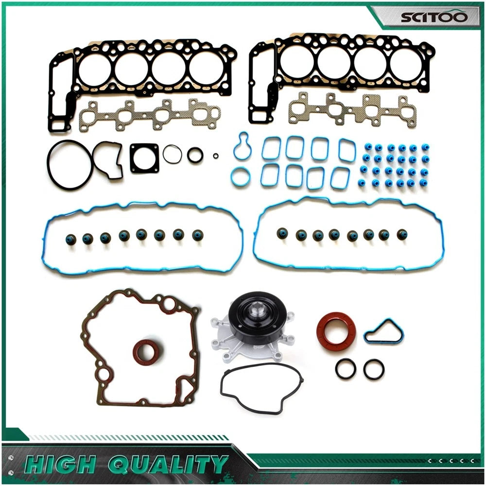 Head Gasket Set, Timing Cover Gasket, Water Pump for Dodge Ram 1500 (2002–2003)