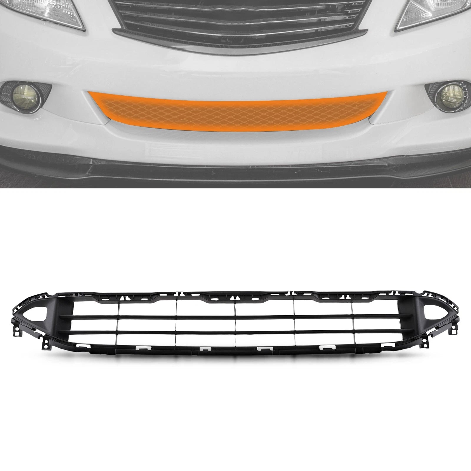 Front Bumper Grille for Nissan Rogue (2021-2023) Black