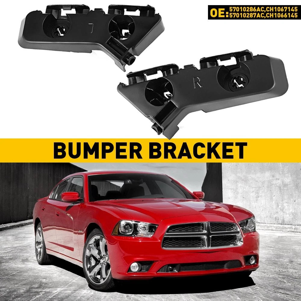 Bumper Bracket Set of 2 for Dodge Charger (2011–2014) Front Left & Right Steel