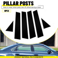 Black Door Window Pillar Post Cover Trim for Volkswagen Passat (2011–2019)