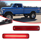 2X Red Lens Full LED Rear Side Marker Lights for Ford Bronco (1980–1996)