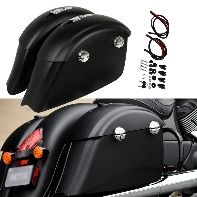 Saddlebag Electronic Latch Protector Rails for Indian Chieftain (2014–2018)