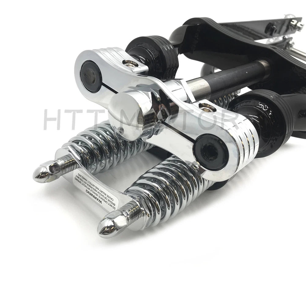 Black Springer Front End for Harley Sportster (2004–2023) +2" Length