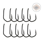 10pcs V-Curve Barbed Hooks for Improved Holding Power