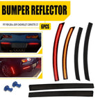 6X Smoked LED Bumper Rear Reflector Lights for Chevrolet Corvette C7 (2014–2019)