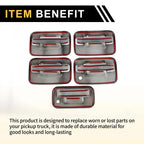 Set of 4 Exterior Door Handle Covers for Ford F-150 (2004–2014) Carbon Fiber
