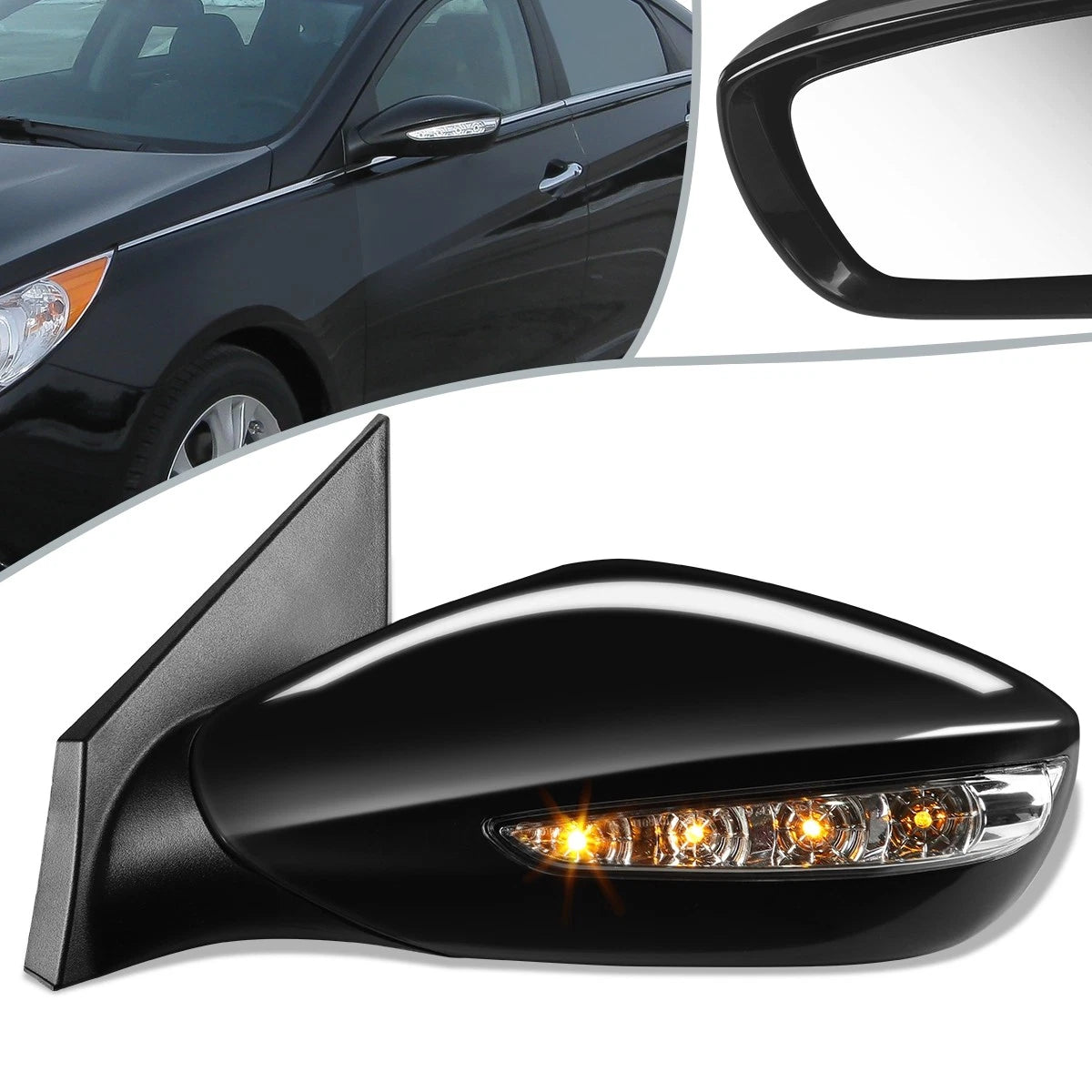 Power Heated Signal Side View Mirror for Hyundai Sonata (2011–2014) HY1320168