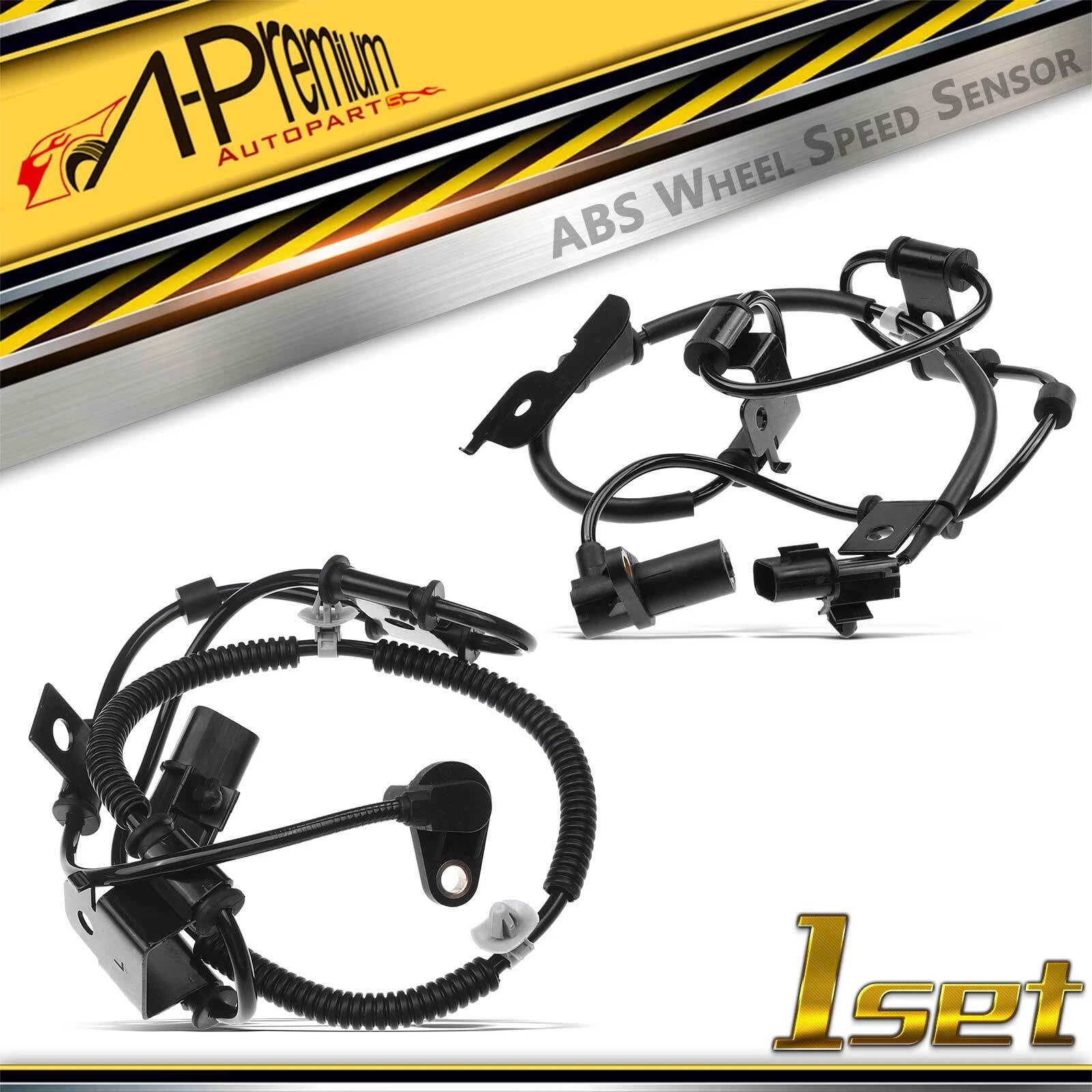 2X Front ABS Wheel Speed Sensors for Hyundai Accent (2006–2009) Kia Rio5 (2006–2009)