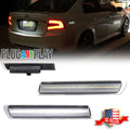 Set of 2 Clear Lens White LED Rear Side Marker Lights for Acura TL (2004–2008)