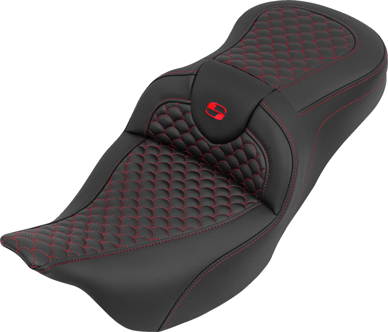 SADDLEMEN Roadsofa Seat for Motorcycle (without Backrest, Dragon Stitch)
