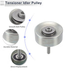 Drive Belt Idler Pulley for Audi Q7 (2011–2019) No. 06E903341H Silver Tone