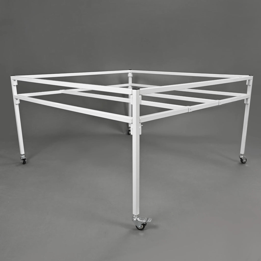 Set of 4 Flood Table Stands with Wheels for Hydroponic Germination Trays