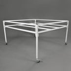 Set of 4 Flood Table Stands with Wheels for Hydroponic Germination Trays