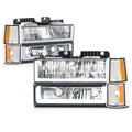 U-Shape LED DRL Headlights for GMC C/K Pickup Suburban Yukon (1994–2000)