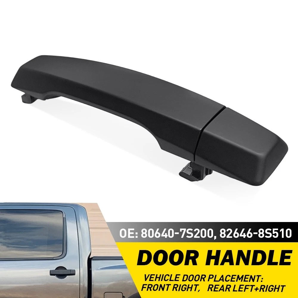 1X Exterior Door Handle for Nissan Titan PRO-4X (2008–2015) Rear Left/Right Black