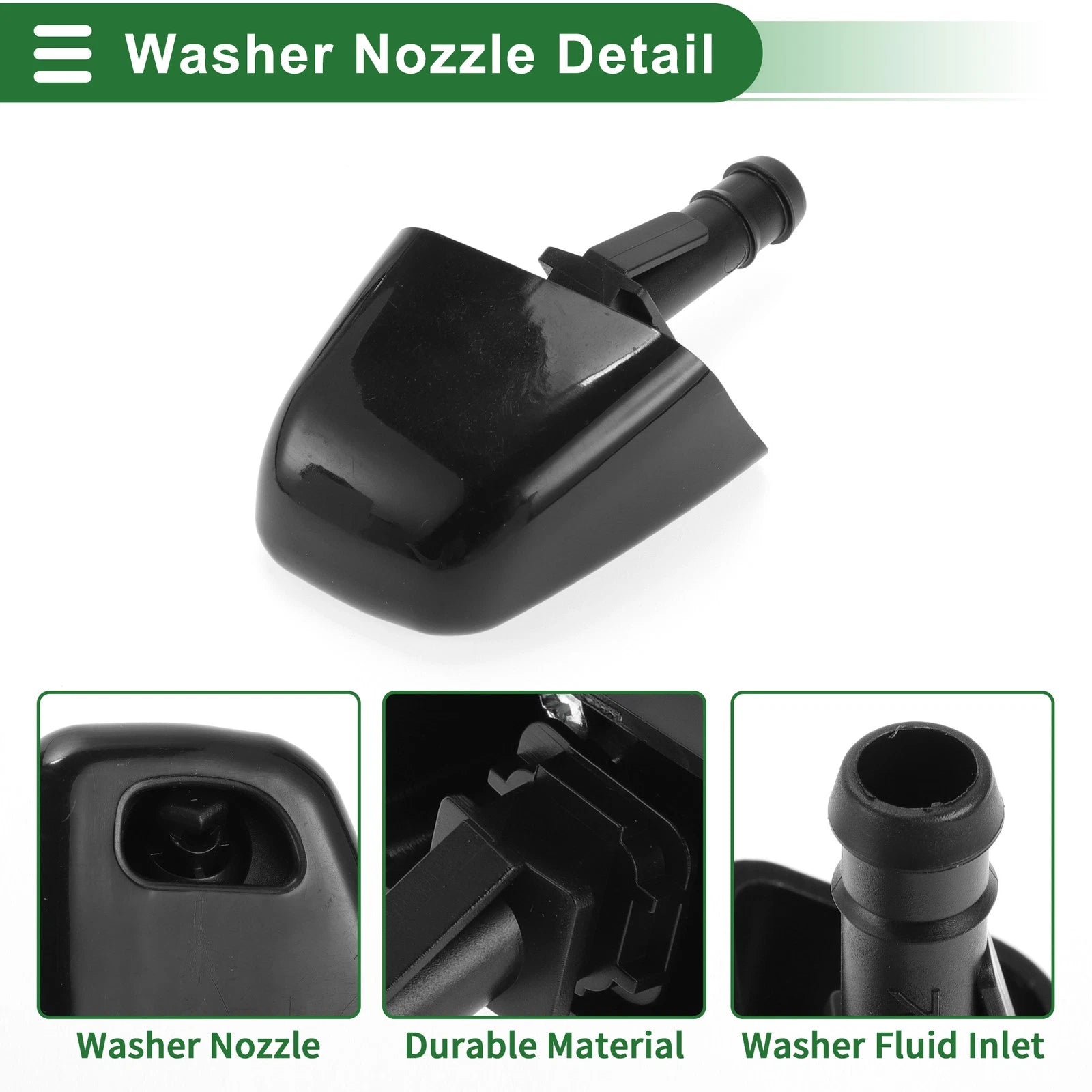 Front Passenger Side Headlight Washer Nozzle for Nissan X-Trail (2014–2020) No.286411DL0A