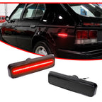 Smoked Lens Red LED Rear Side Marker Lights for Dodge Plymouth