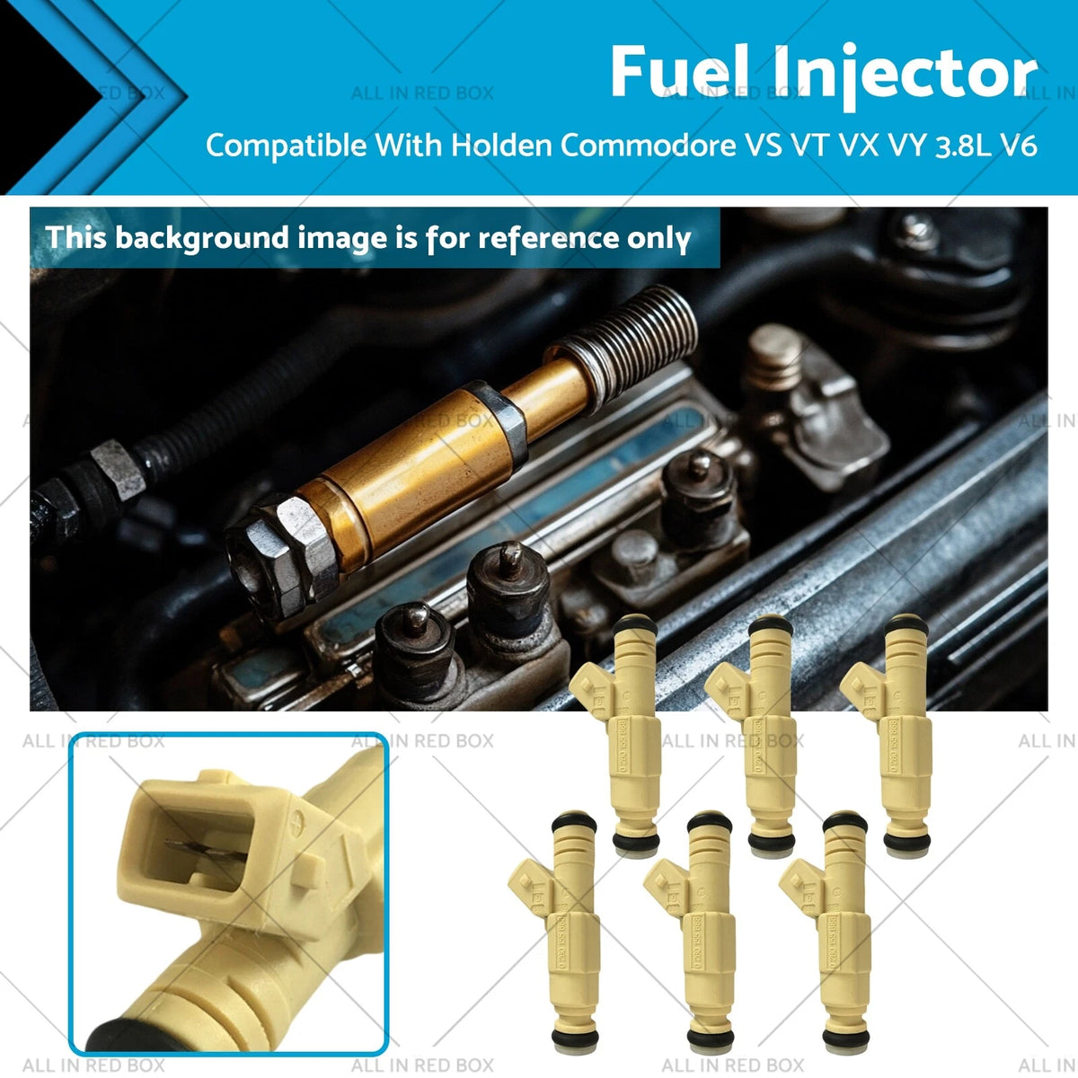 6X Fuel Injectors for Holden Commodore VS VT VX VY 3.8L V6 (1995–2004) 0280155868