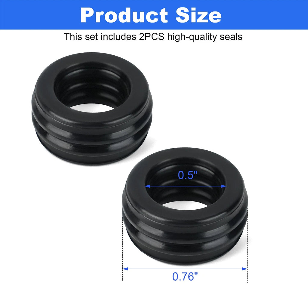 2X Automatic Trans Oil Cooler Seal Rings for Ford (2007–2024) 5L7Z-7D285-A