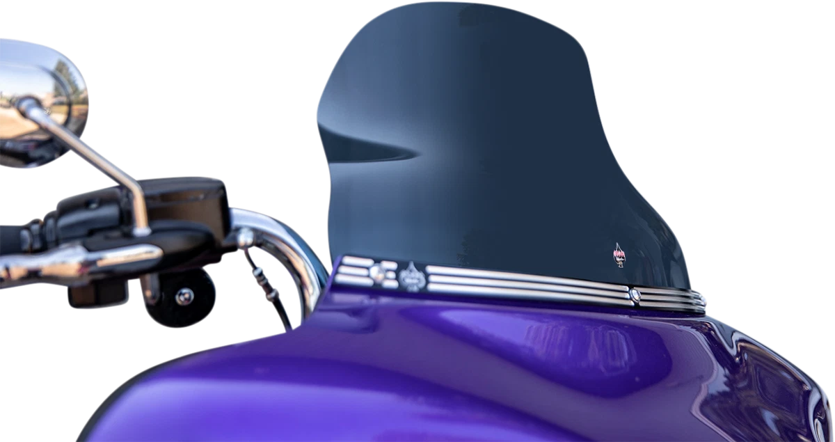Klock Werks Flare Windshield 10.5" Dark Smoke for Motorcycle (KWW-01-0619-DS)